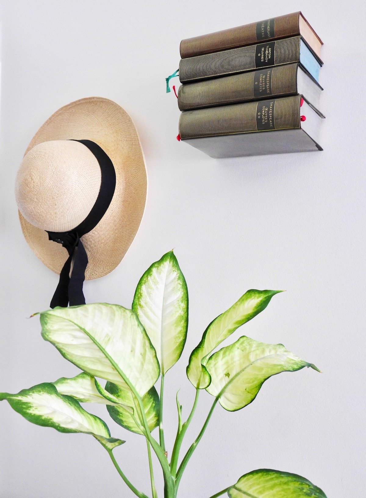 diy magique étagère invisible bibliothèque