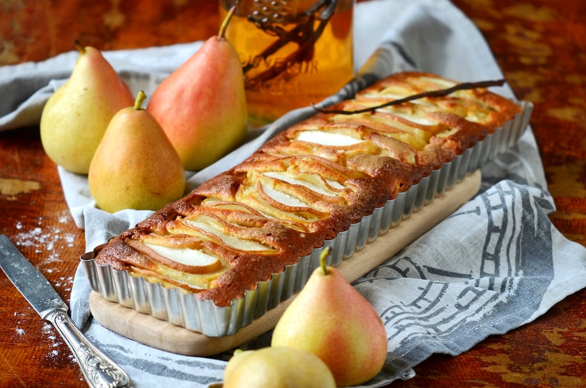 recette gateau poire bio healthy facile oeuf rhum alcool