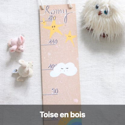 DIY toise bois cadeau naissance chambre enfant déco