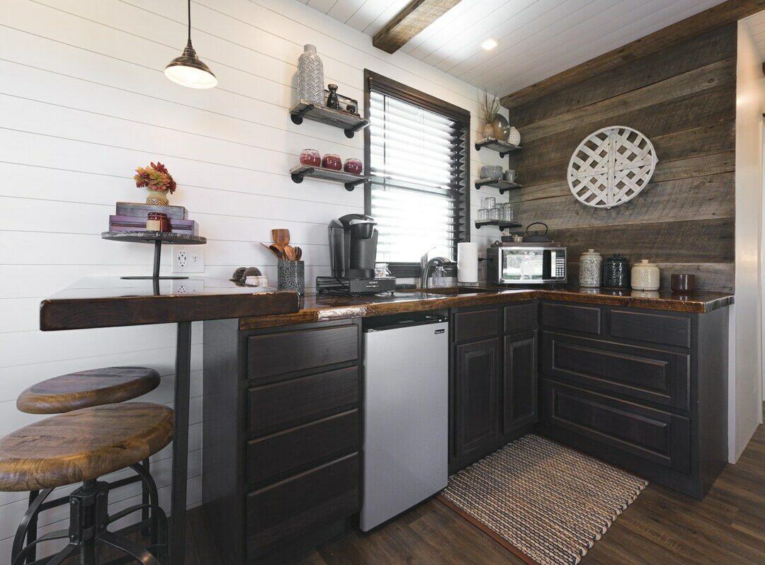 aménager cuisine style texan déco maison conteneur ancien