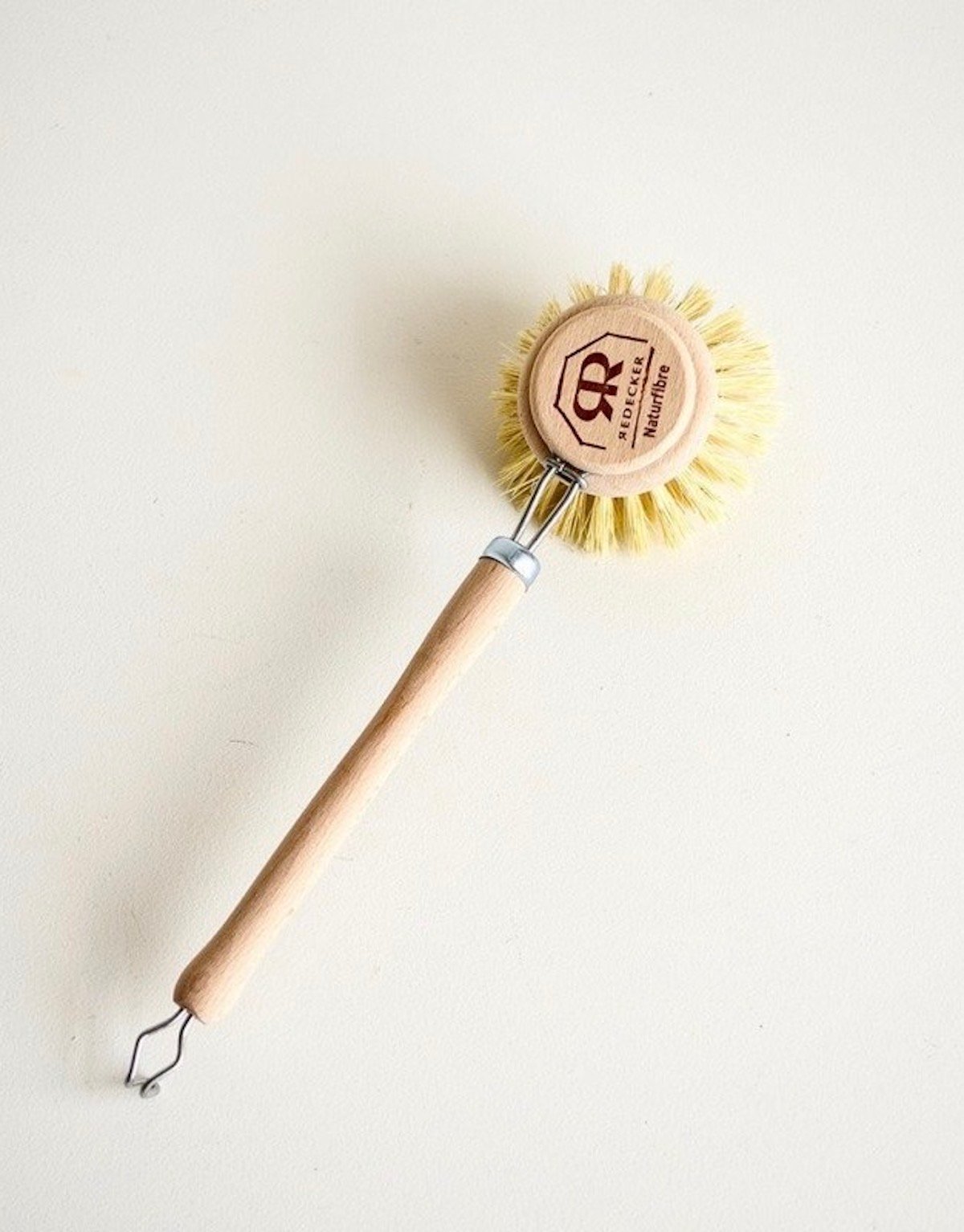 brosse à vaisselle à poils durs rechargeable manche bois vaisselle