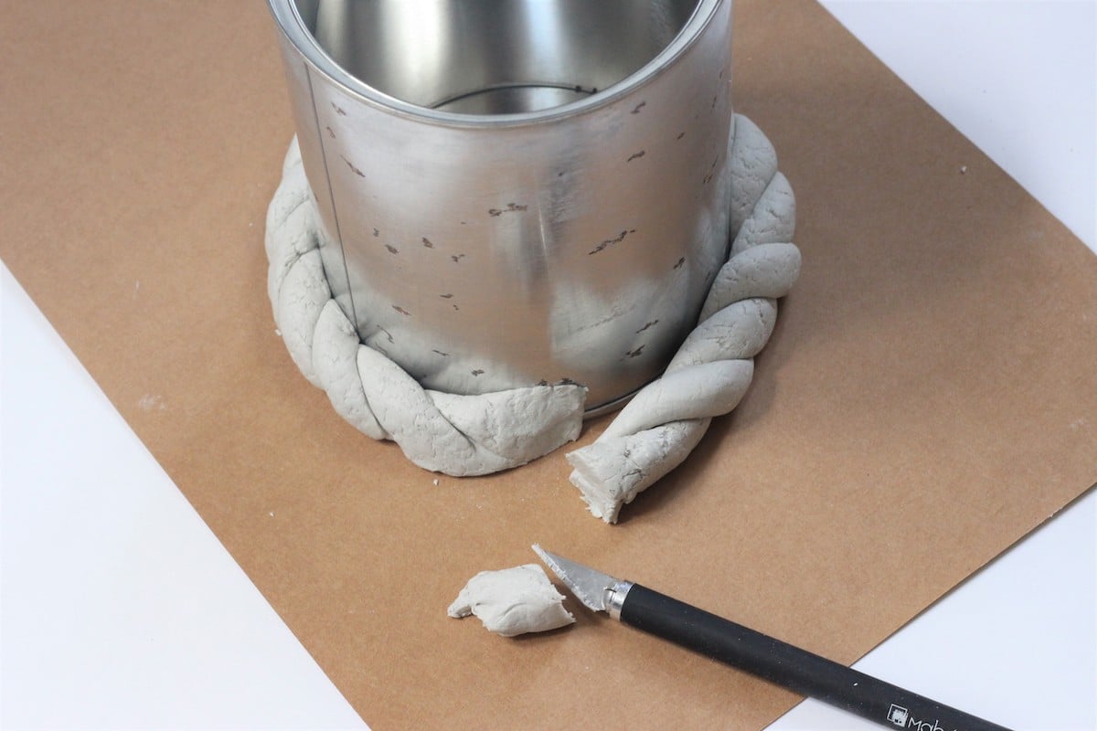 idée déco pâte autodurcissante sèche air libre blanche