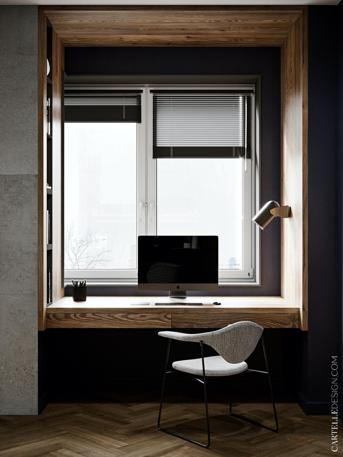 installer espace télétravail fenêtre - blog déco - clem around the corner