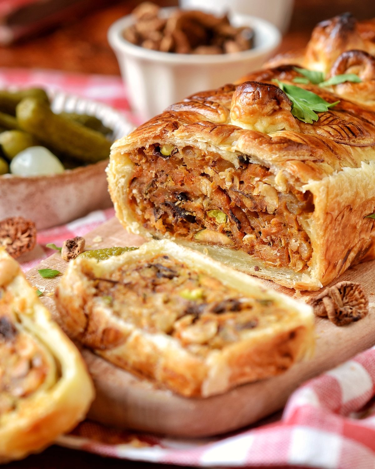 Pâté en croute végétarien repas healthy gourmand équilibre patate douce