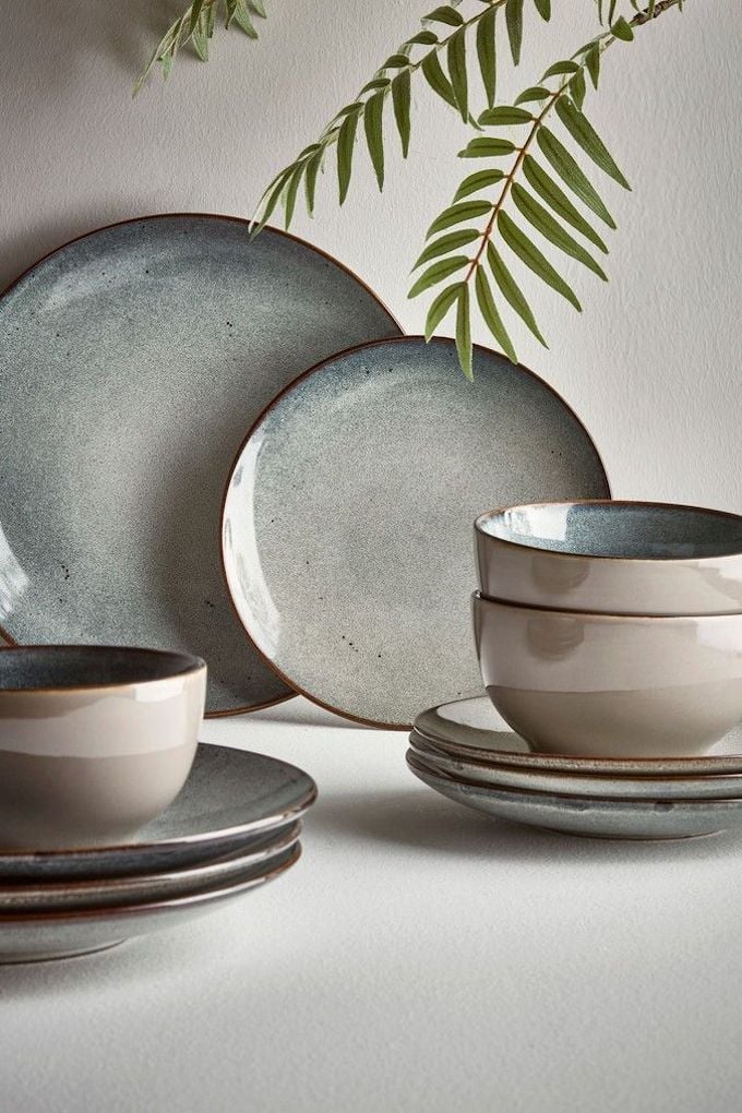 assiette bol dégradé bleu beige déco naturelle blog déco