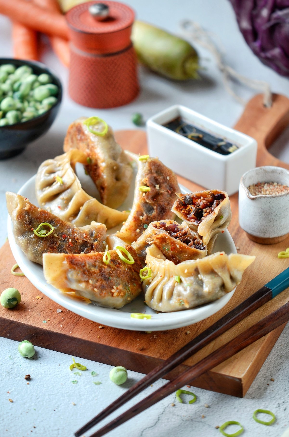 comment cuisiner facilement recette gyoza vegan - blog clem around the corner