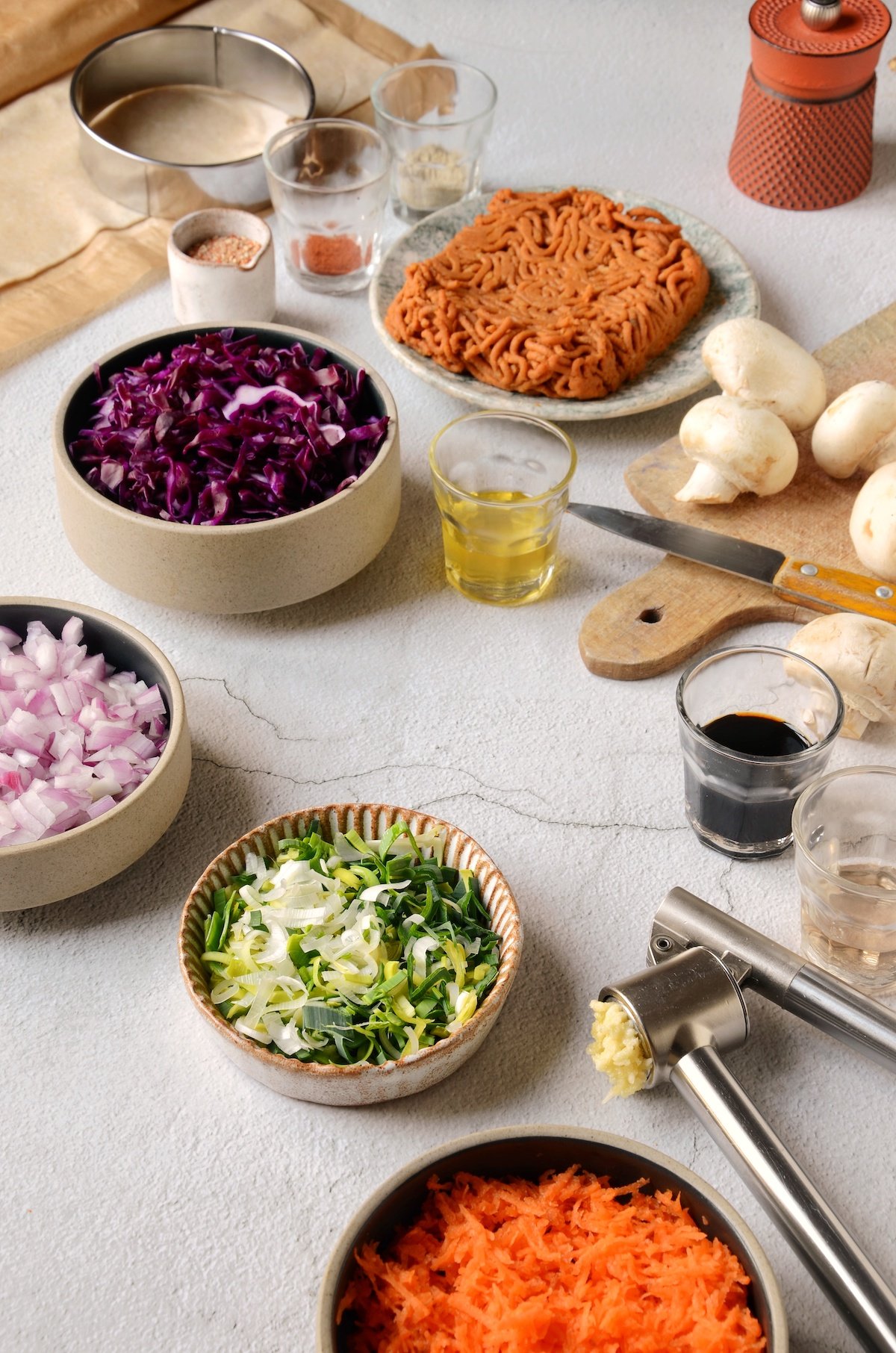 idée recette végétarienne sans oeuf entrée finger food buffet asiatique