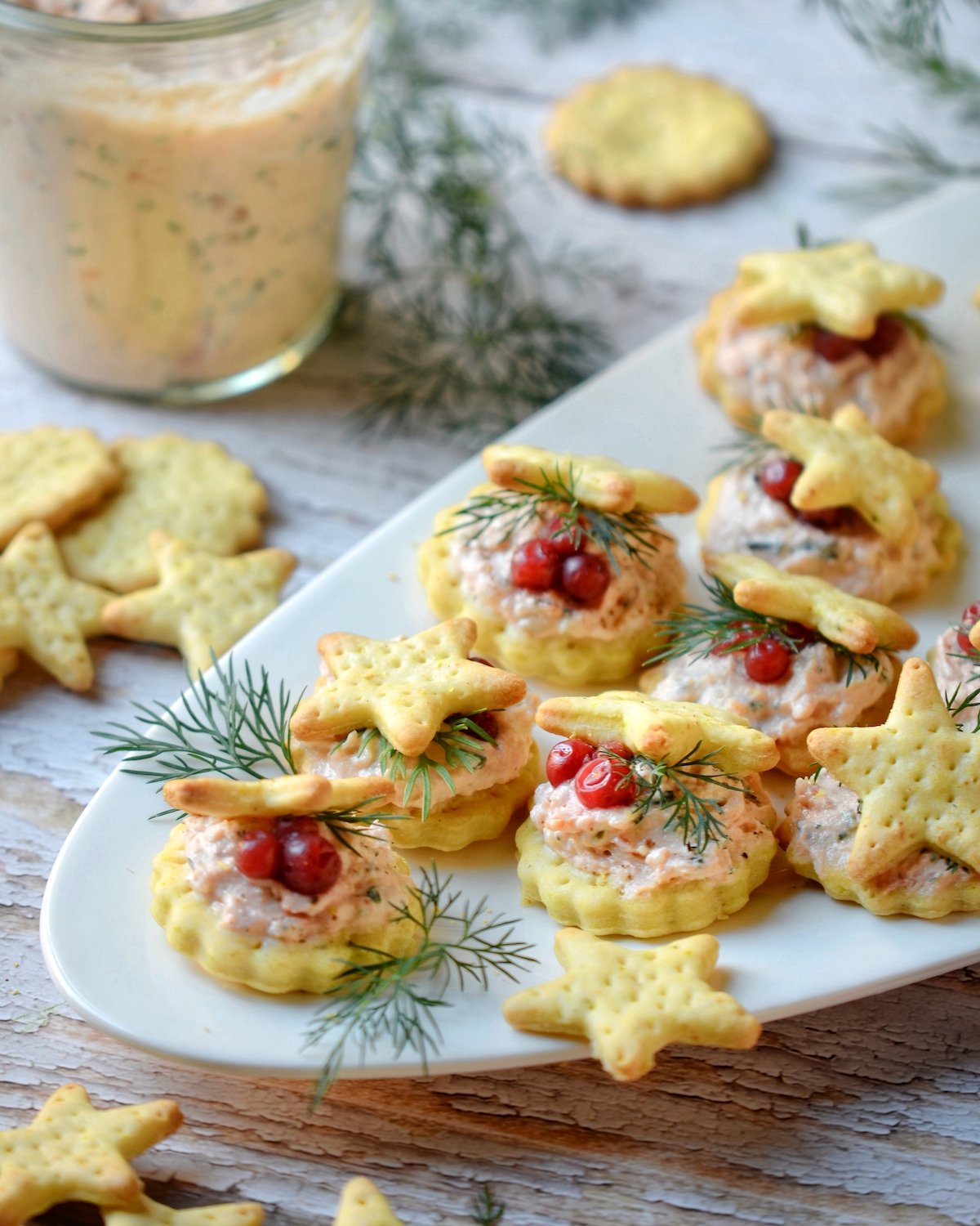 amuse bouche de Noël crème aneth saumon fumé truite recette