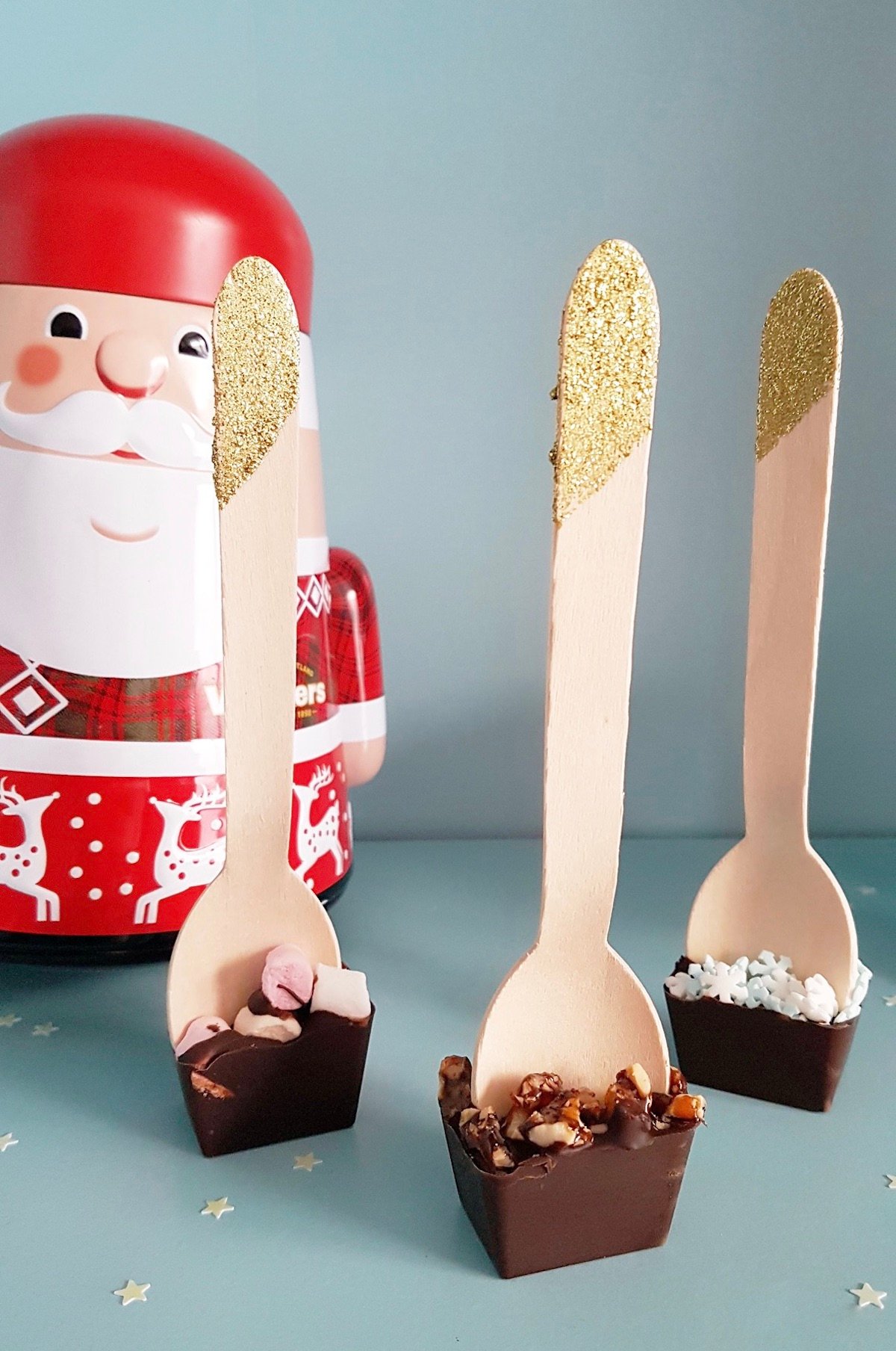 cuillère chocolat chaud père noël gouter - blog déco - clematc