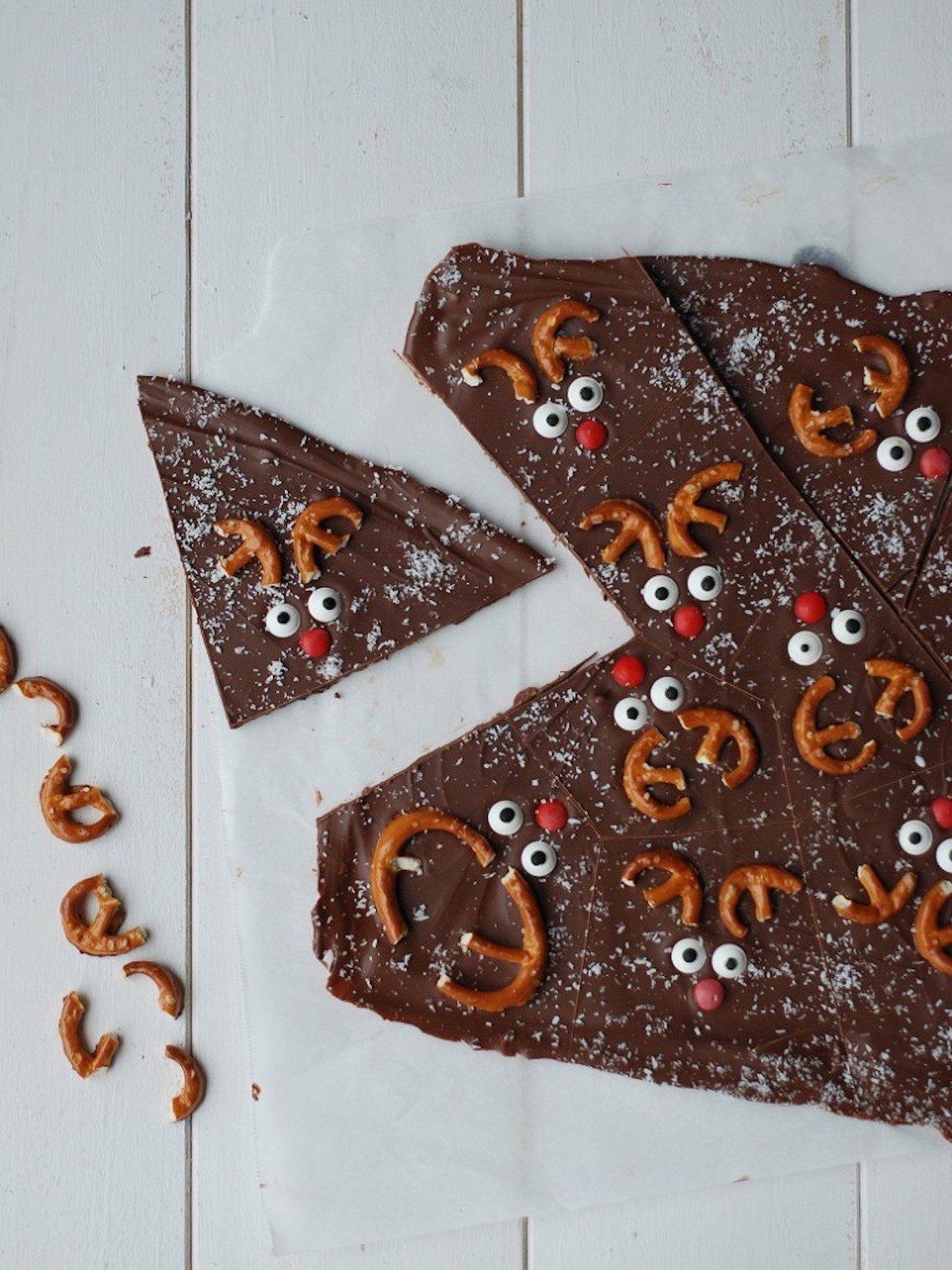 tablette de chocolat fait maison rennes de noël rudolf cadeau homemade