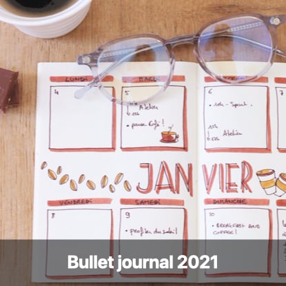 bullet journal 2021 scrapbooking diy idée dessin couverture