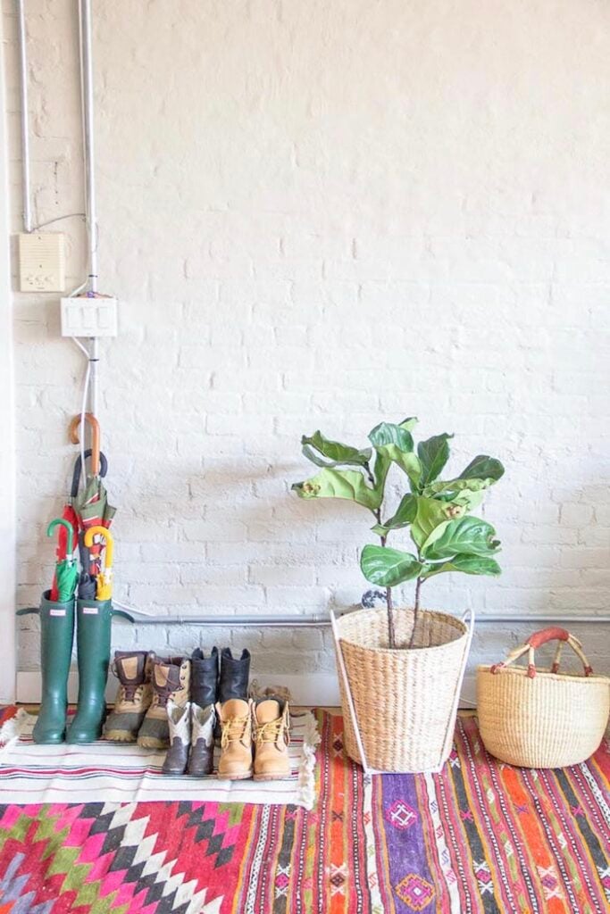 diy range-parapluie botte pluie originale décoration - clem around the corner