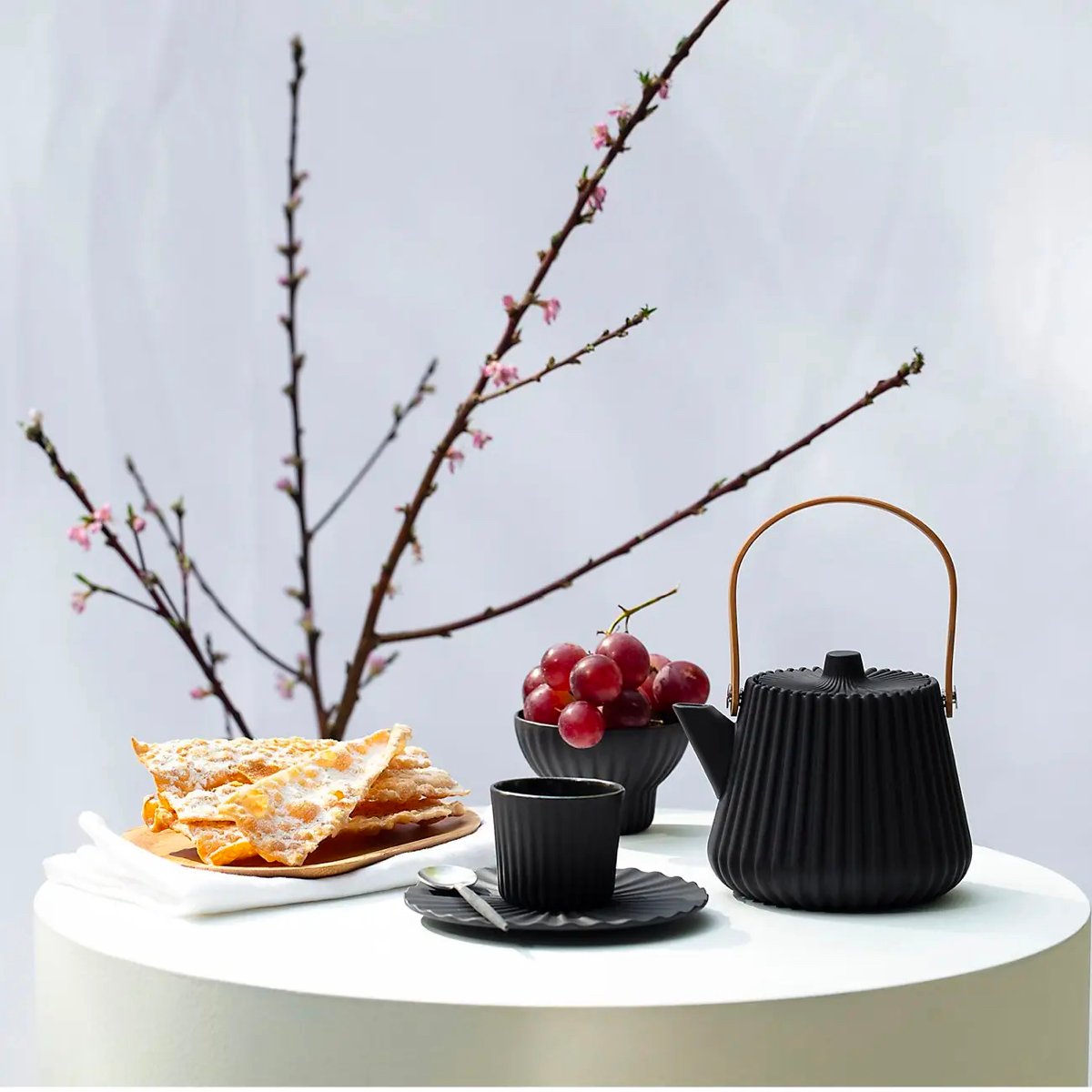 set thé théière japonisante fabriqué en France origami déco