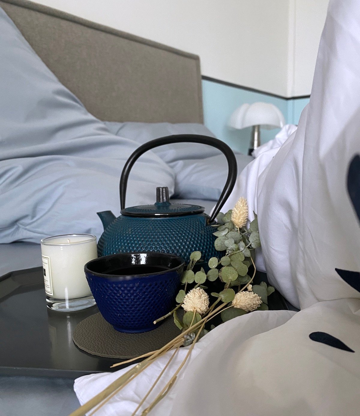 slow living chambre moment cocooning drap coton biologique fabriqué en France