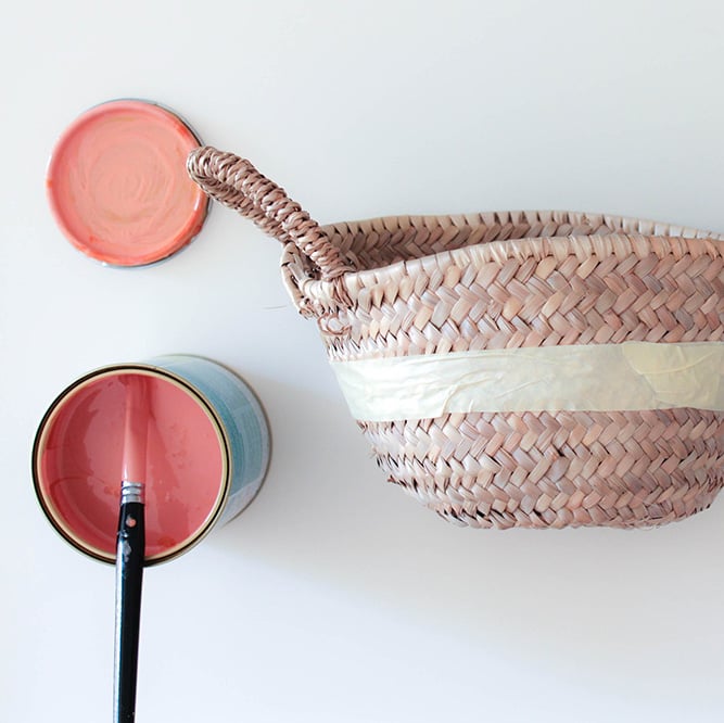 tuto réalisation DIY simple rapide fait maison peinture homogène orange corail