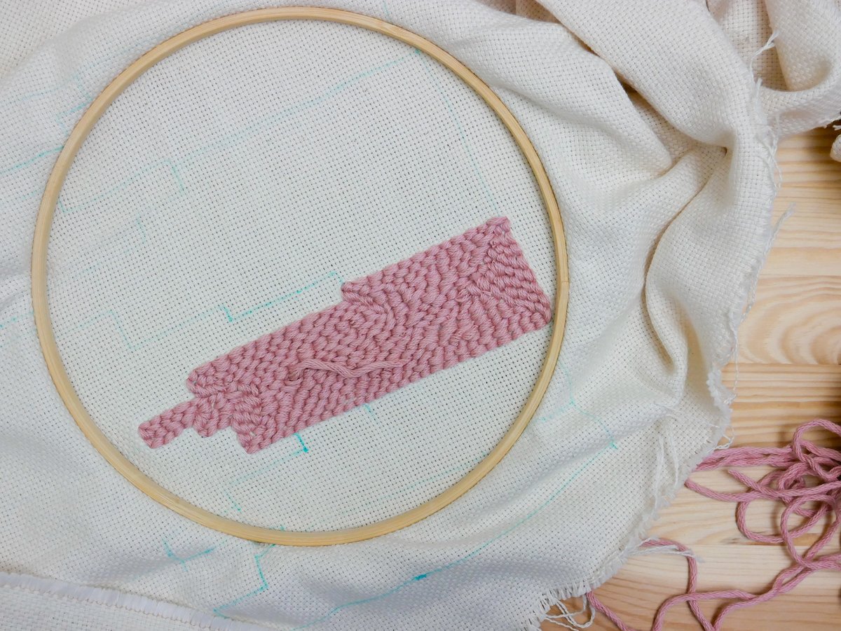 DIY coussin Punch Needle - blog déco - clem around the corner