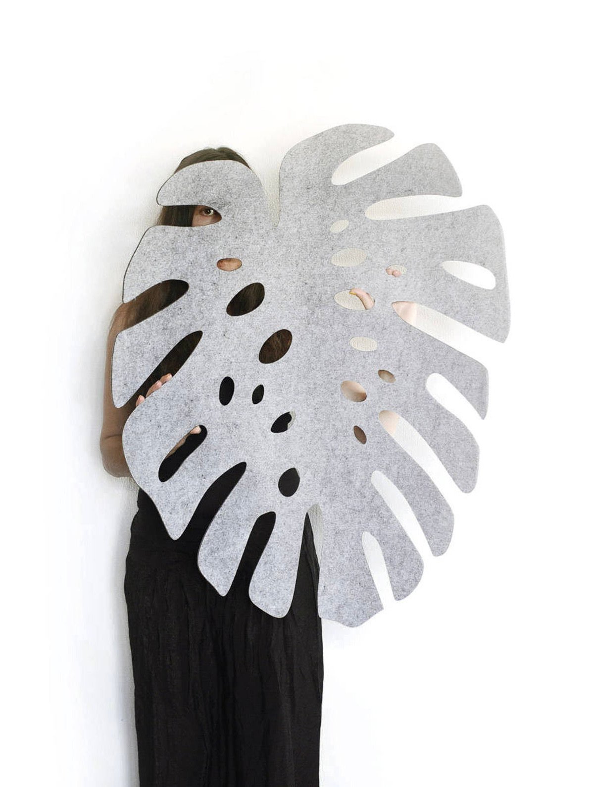 Faux philodendron feutrine monstera à fabriquer soi-même