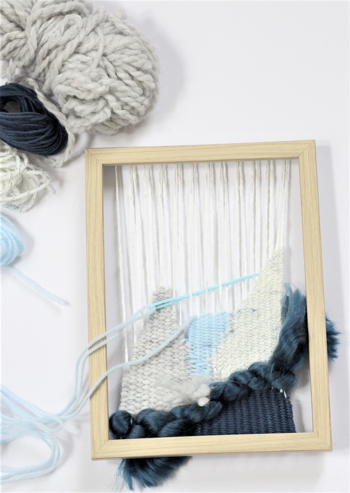 déco tissée cadre tissage bois ficelle broderie blog déco