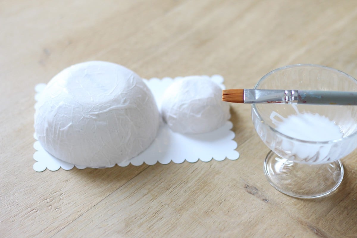 diy bol doré papier mâché blog déco