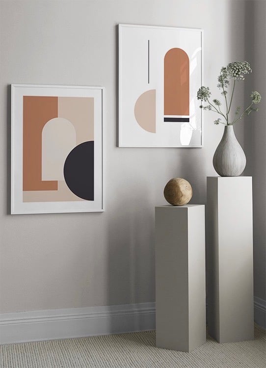 entrée comme musée affiche vase céramique