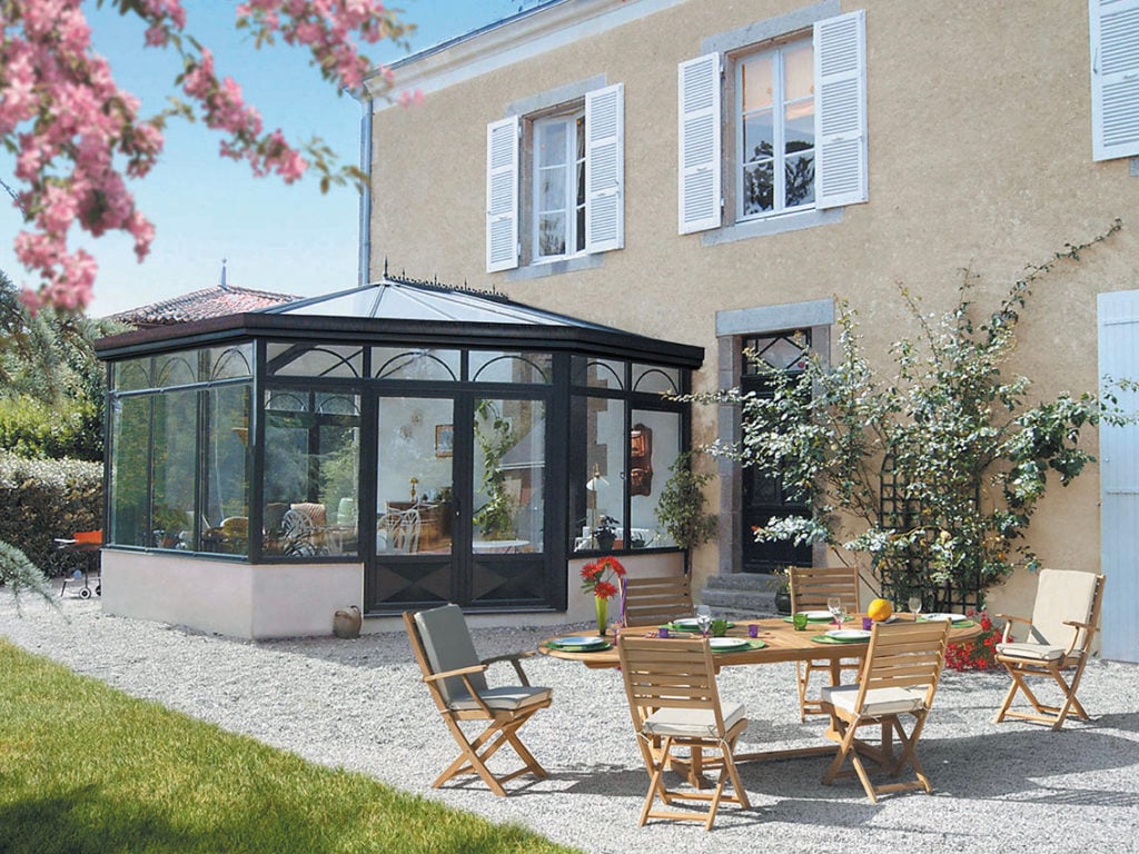 extension maison ancienne ronde style hexagonal blog décoration architecture