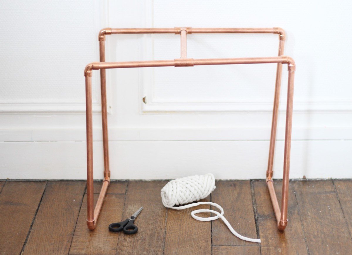 idée déco en tube de cuivre diy tutoriel