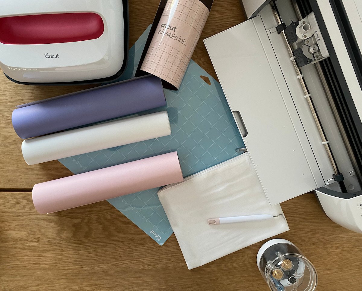 matériel nécessaire transfert textile trousse cosmétique