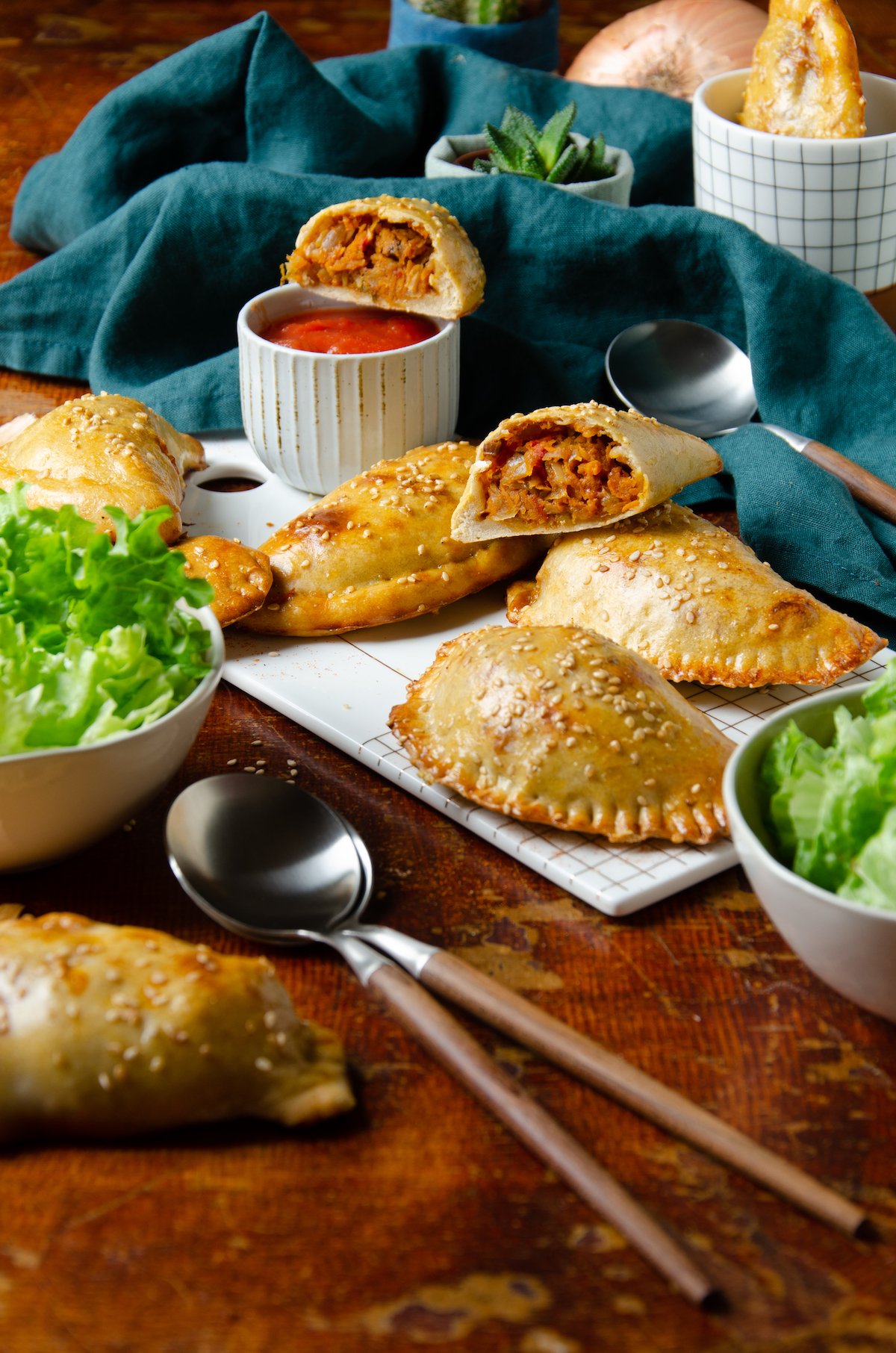 recette empanadas végétarienne patate douce fromage