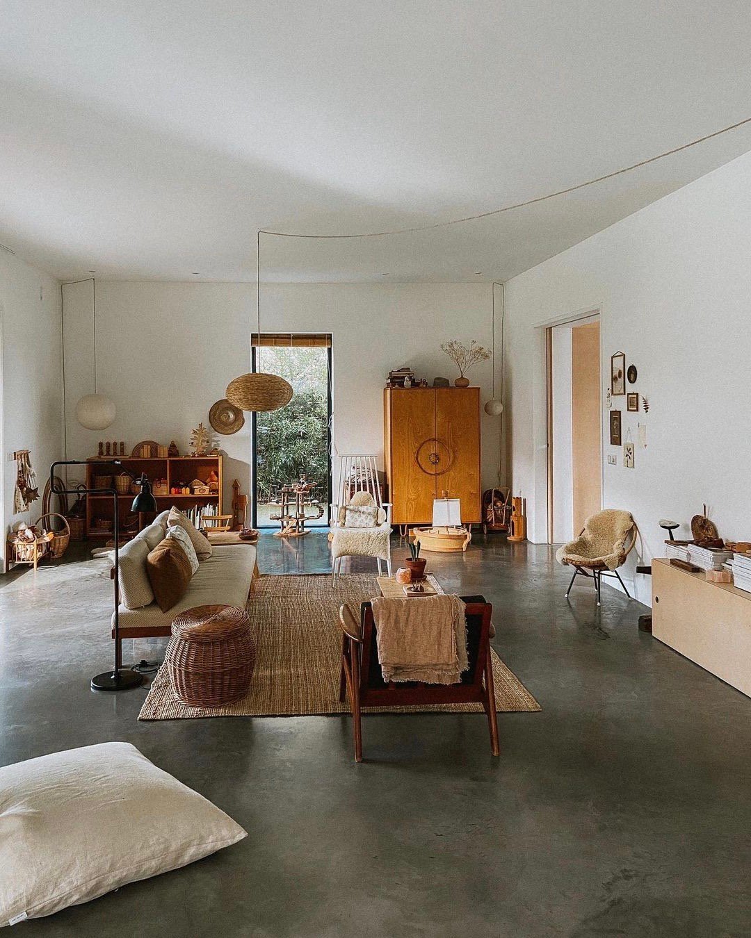 salon bohème wabi sabi vintage rotin minimaliste - blog décoration - clem aroundthecorner