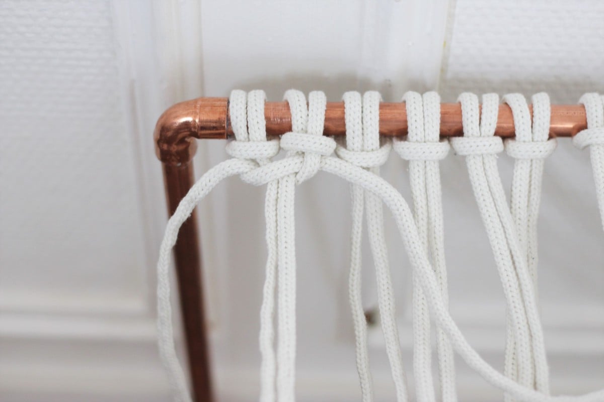 technique nouage corde noeud plat d'alouette-facile