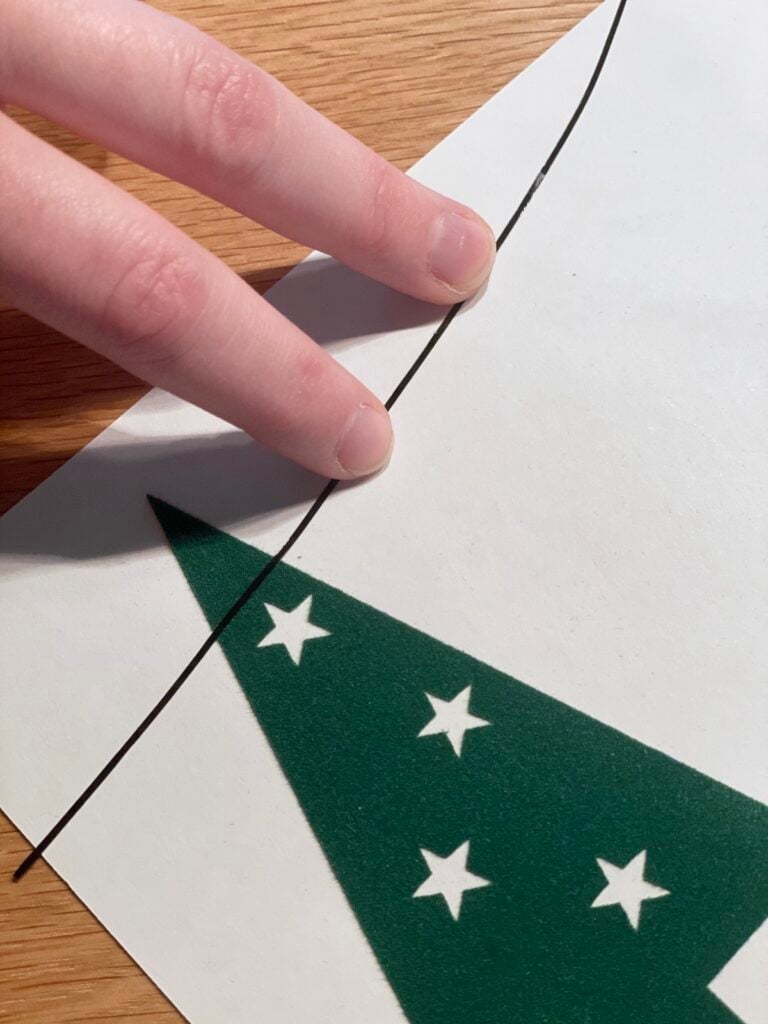 template gratuit autocollant cricut noël