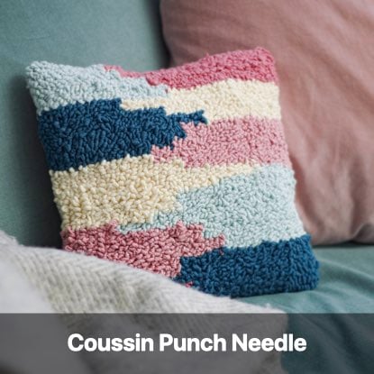 tuto coussin broderie punch création déco facile