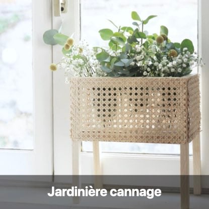 tuto création déco facile cache-pot cannage