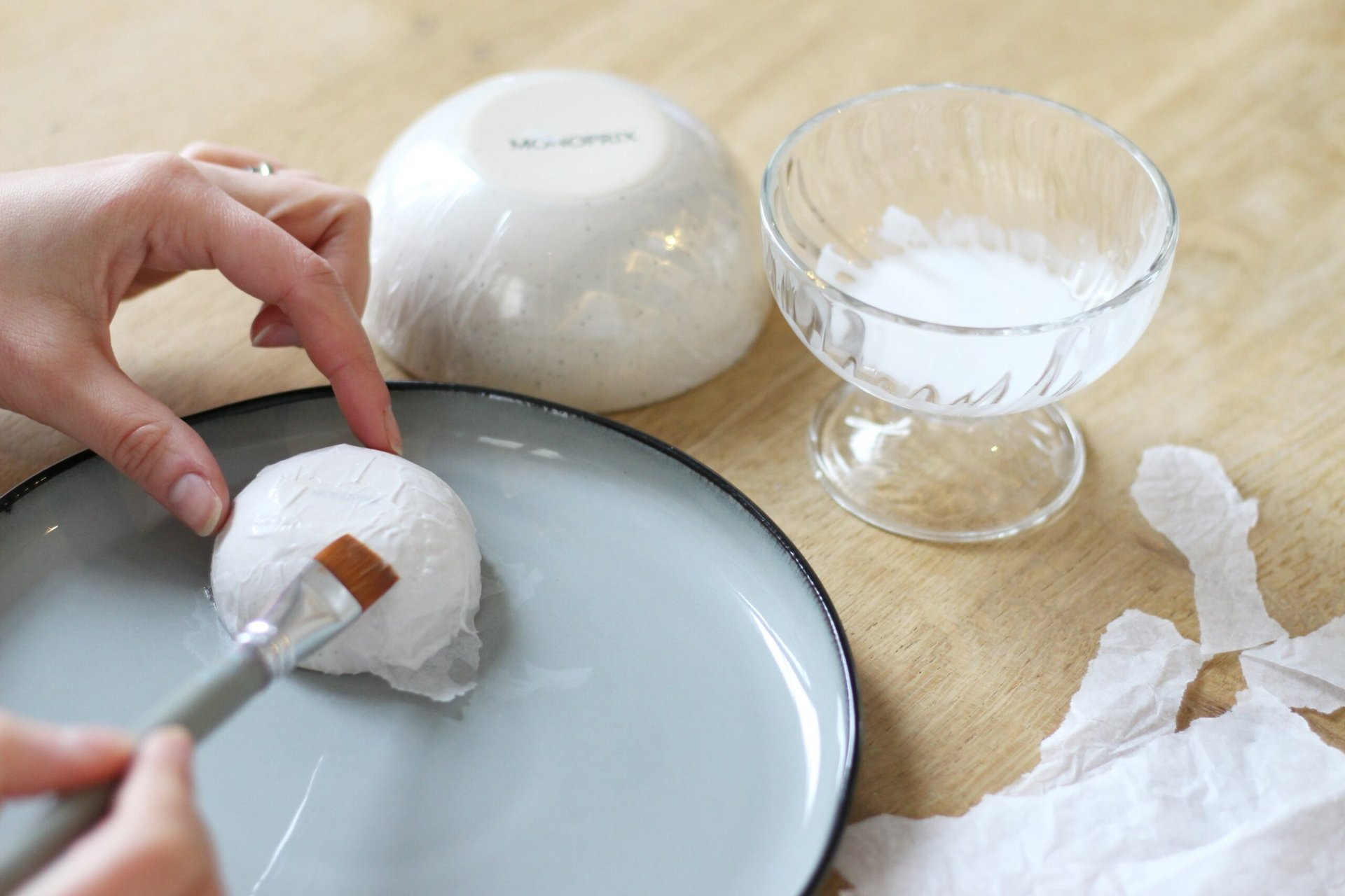 vide poche papier mâché diy facile