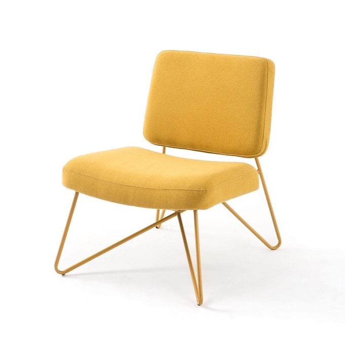 fauteuil pastel retro vintage rembourré