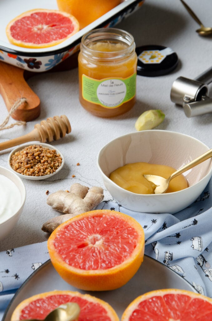 gourmandise pamplemousse miel gingembre fait-maison