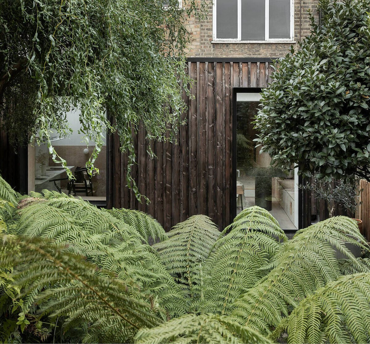 jardin tropical cour intérieure appartement deux pièces à Londres