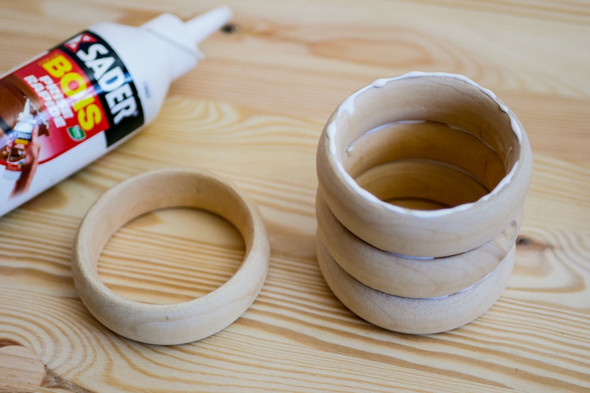 que faire bracelet large activité manuelle personnalisation colle