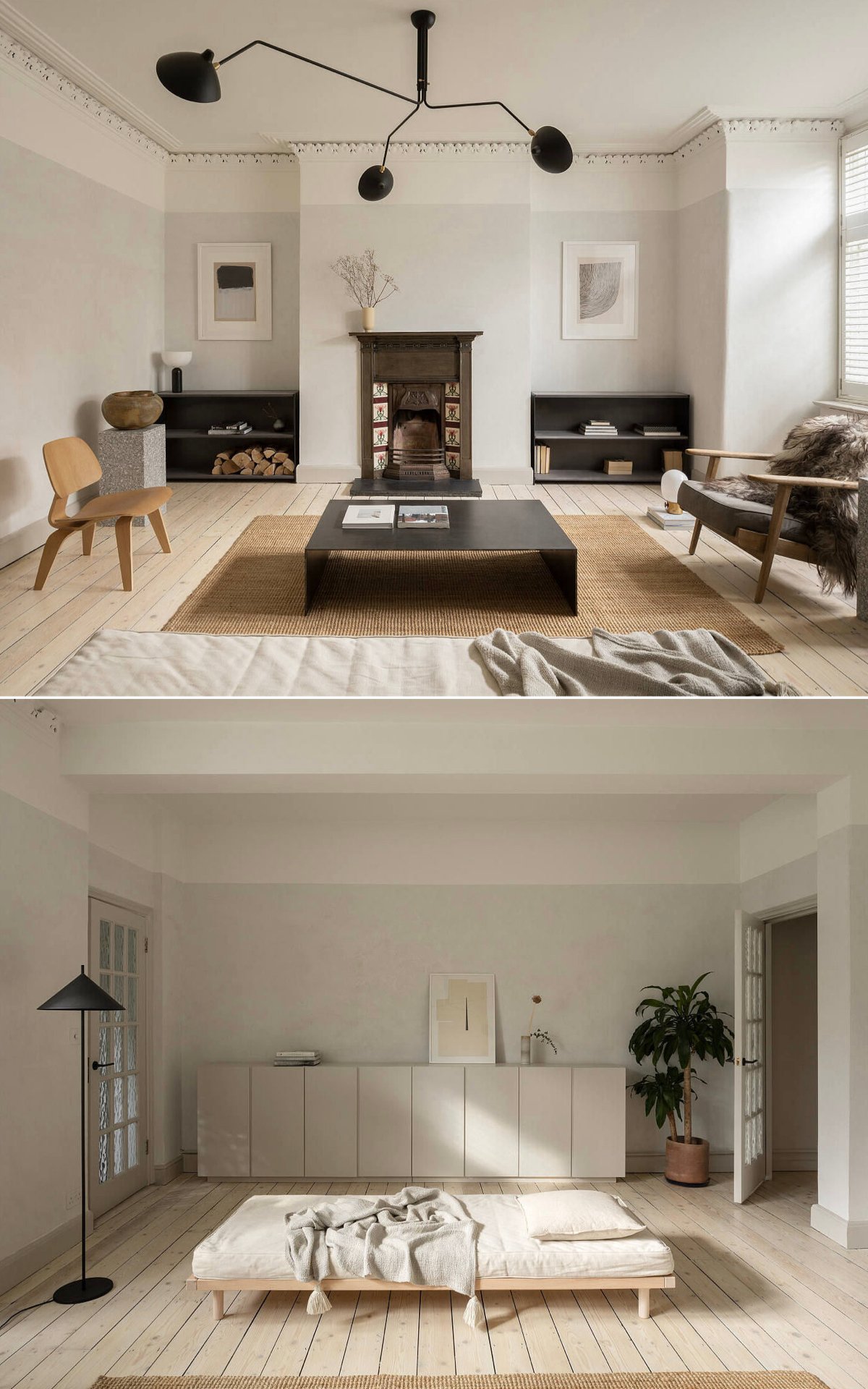 salon minimaliste style japandi déco design - clemaroundthecorner