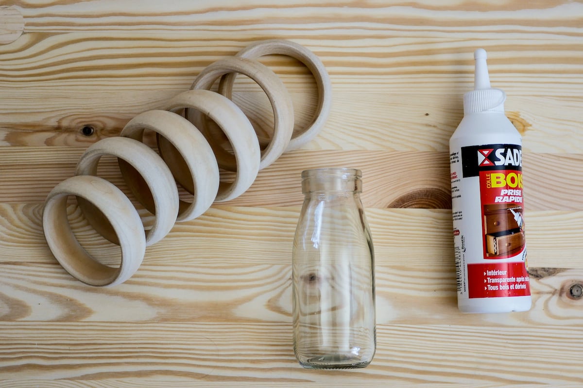 upcycling rond en bois anneau rideau tuto déco