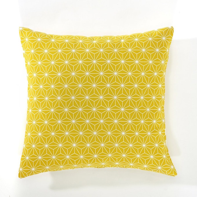 housse de coussin déco jaune citron pop