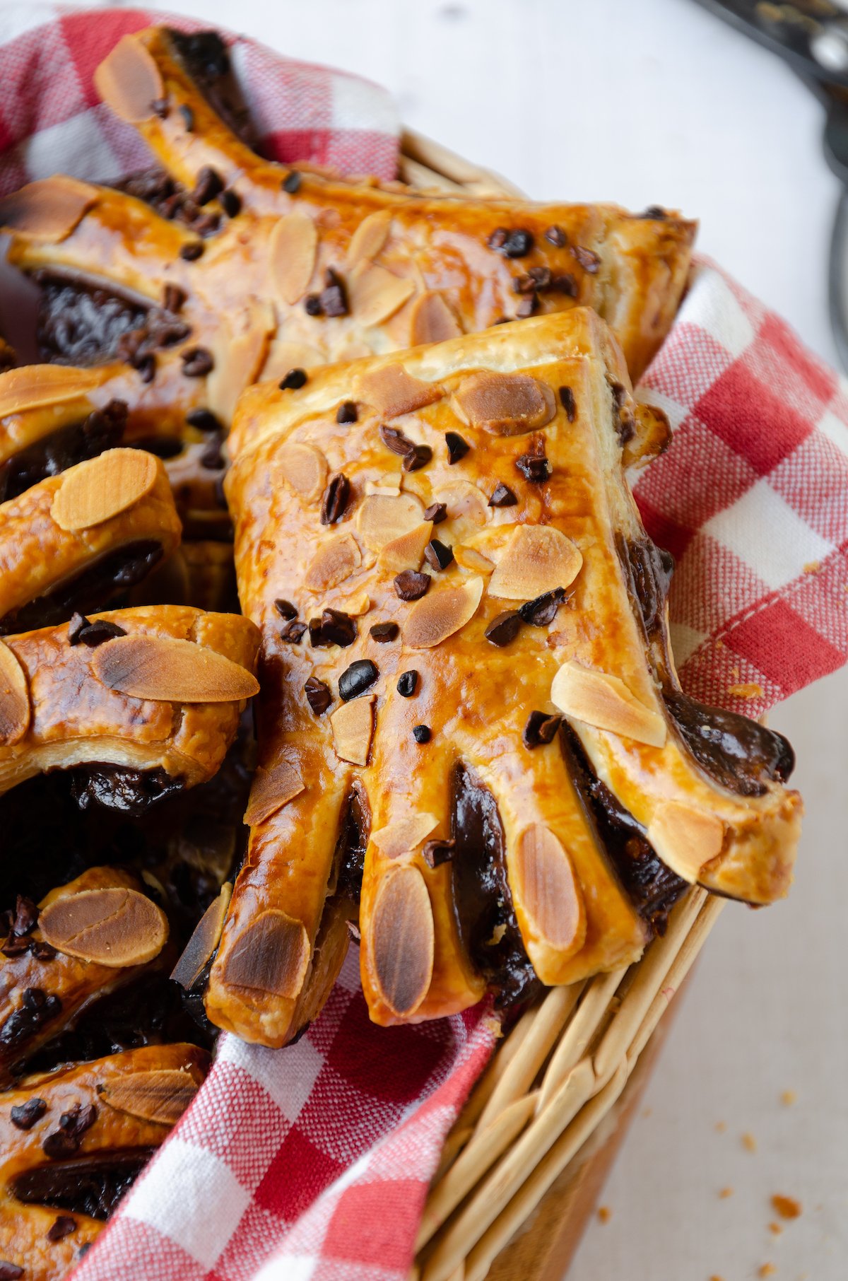 recette patte ours pâte feuilletée fourrée chocolat