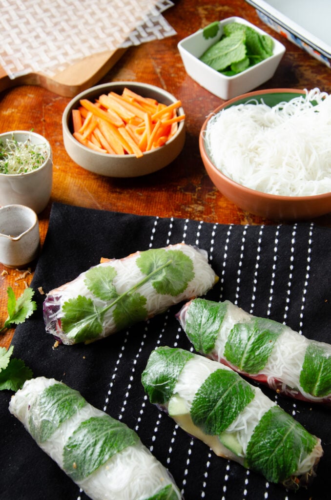 rouleaux de printemps sans viande végétarien