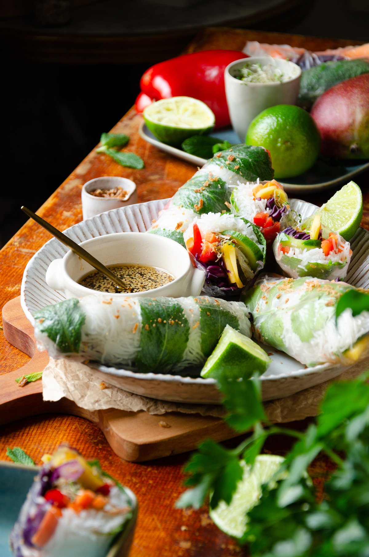 rouleaux de printemps vegan apéro légume