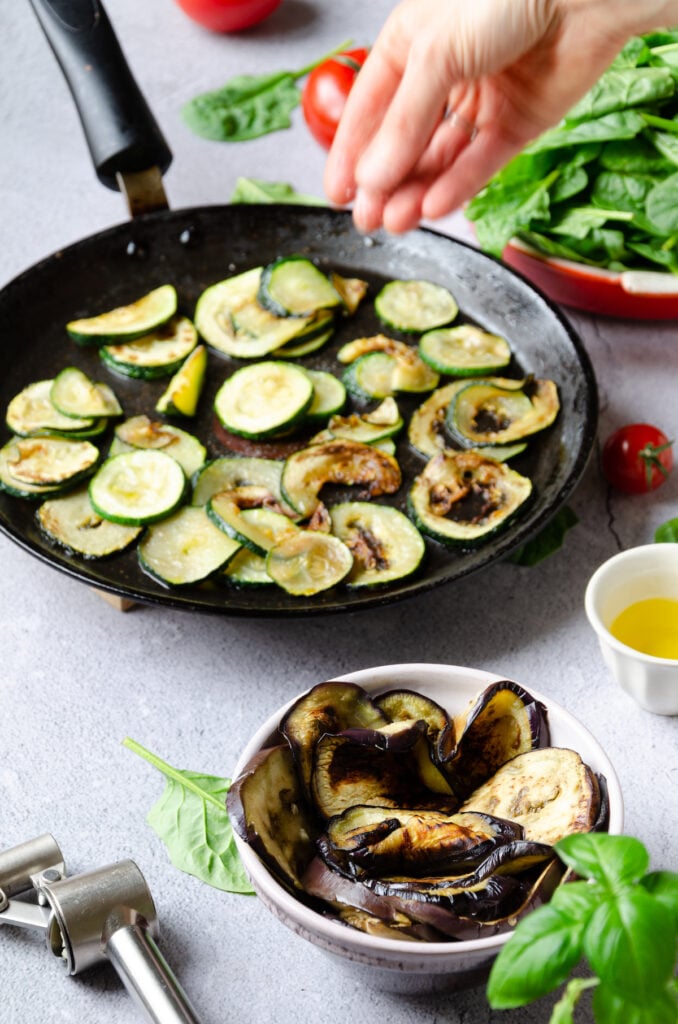 cuisson courgette aubergine gratinées à la poele cuisine été
