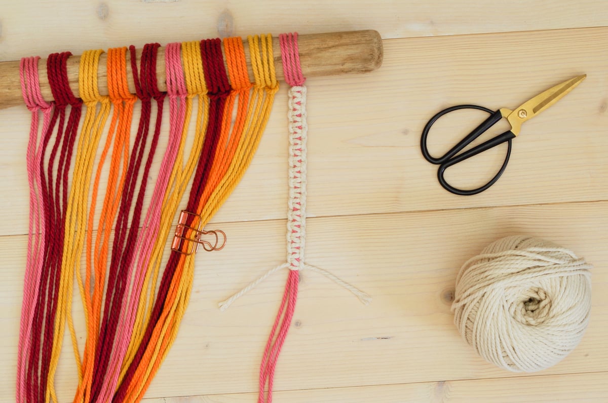 décoration murale en macramé diy blog clem