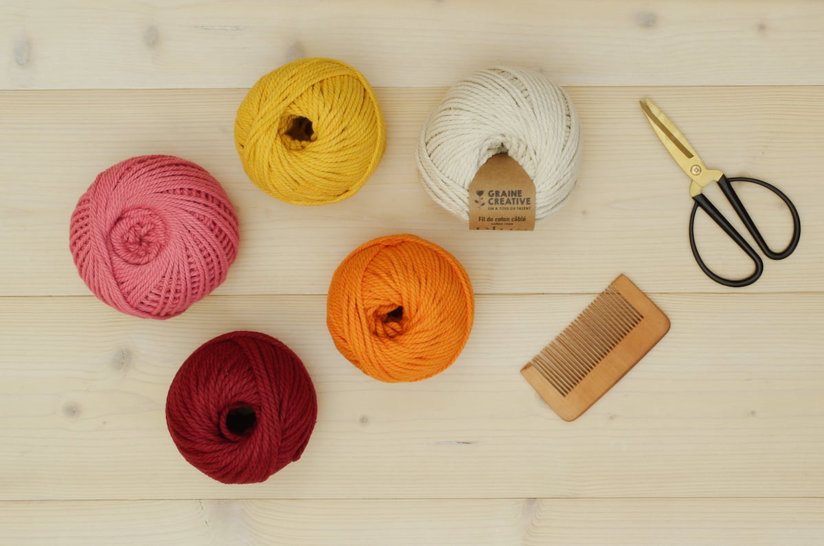 matériel nécessaire tuto déco bohème cordage