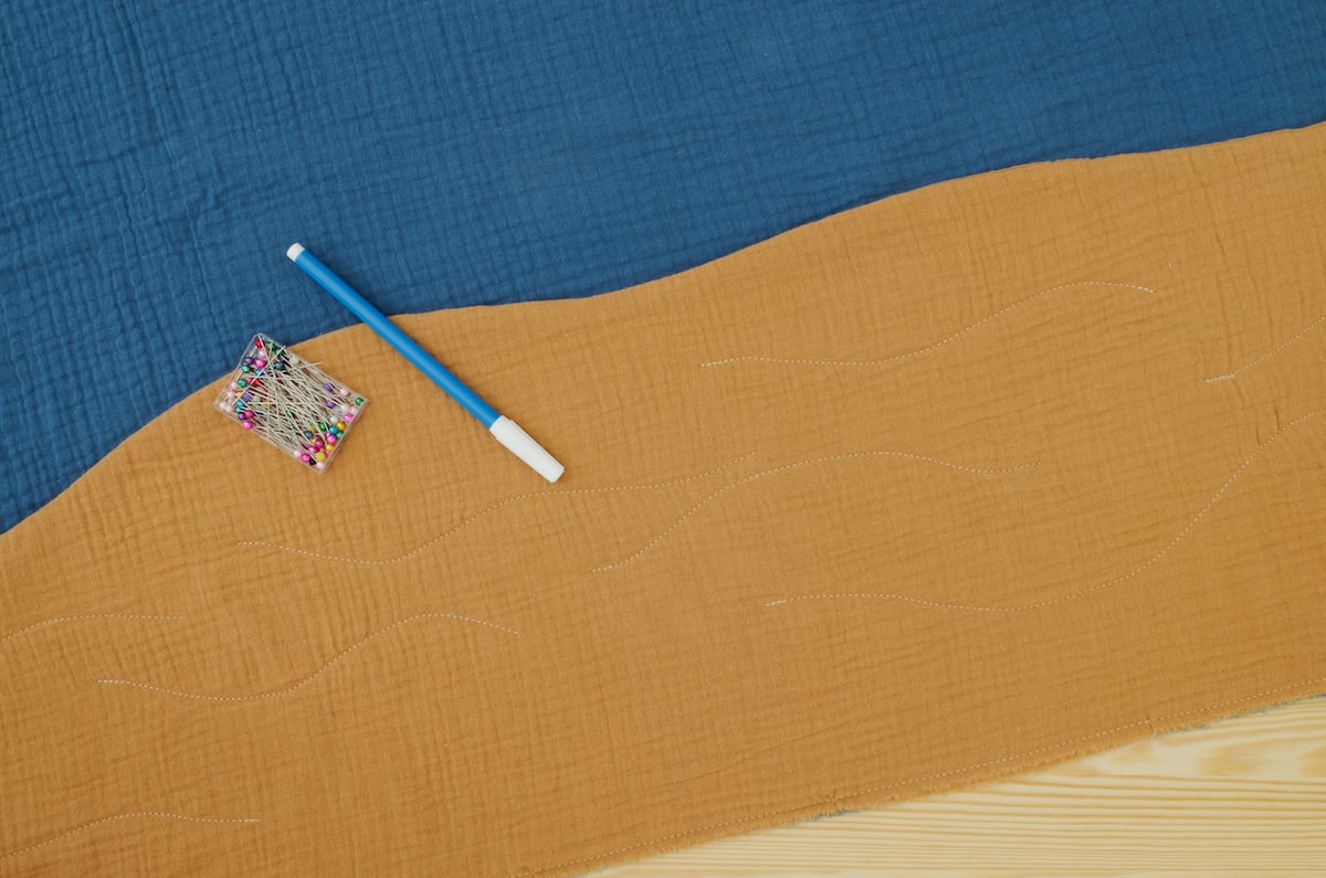 patron couture matelas sieste bébé enfant