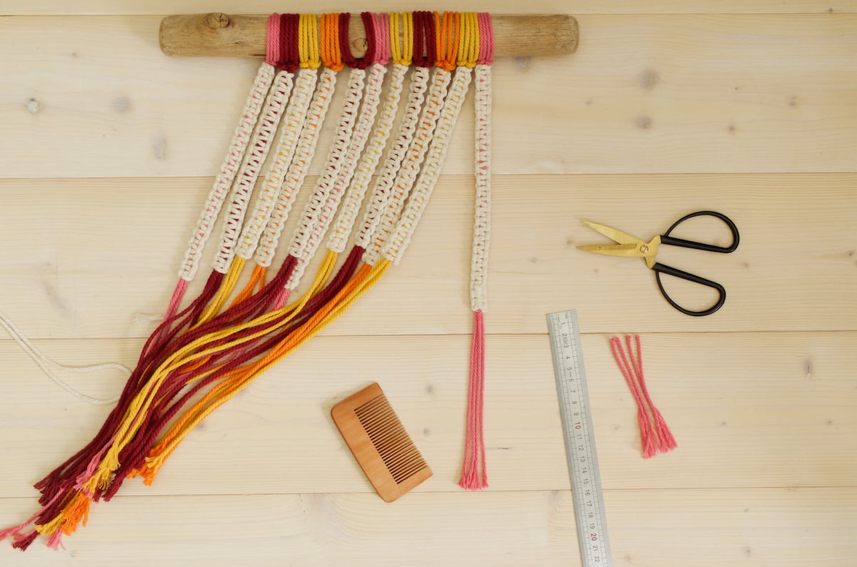 peigne pour macramé utilisation astuce diy