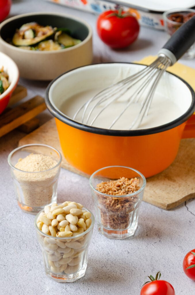 préparation béchamel végétarienne lasagne facile